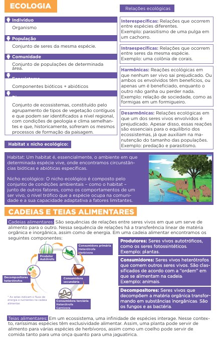 Resumão de Ecologia