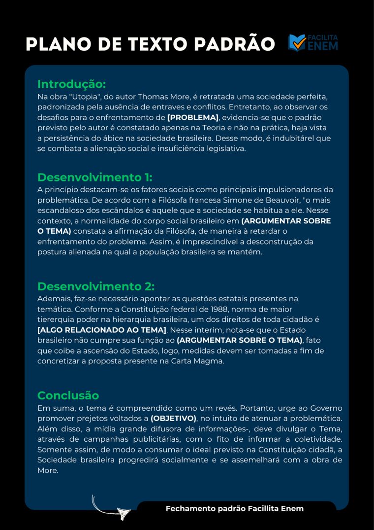 Plano de texto padrão