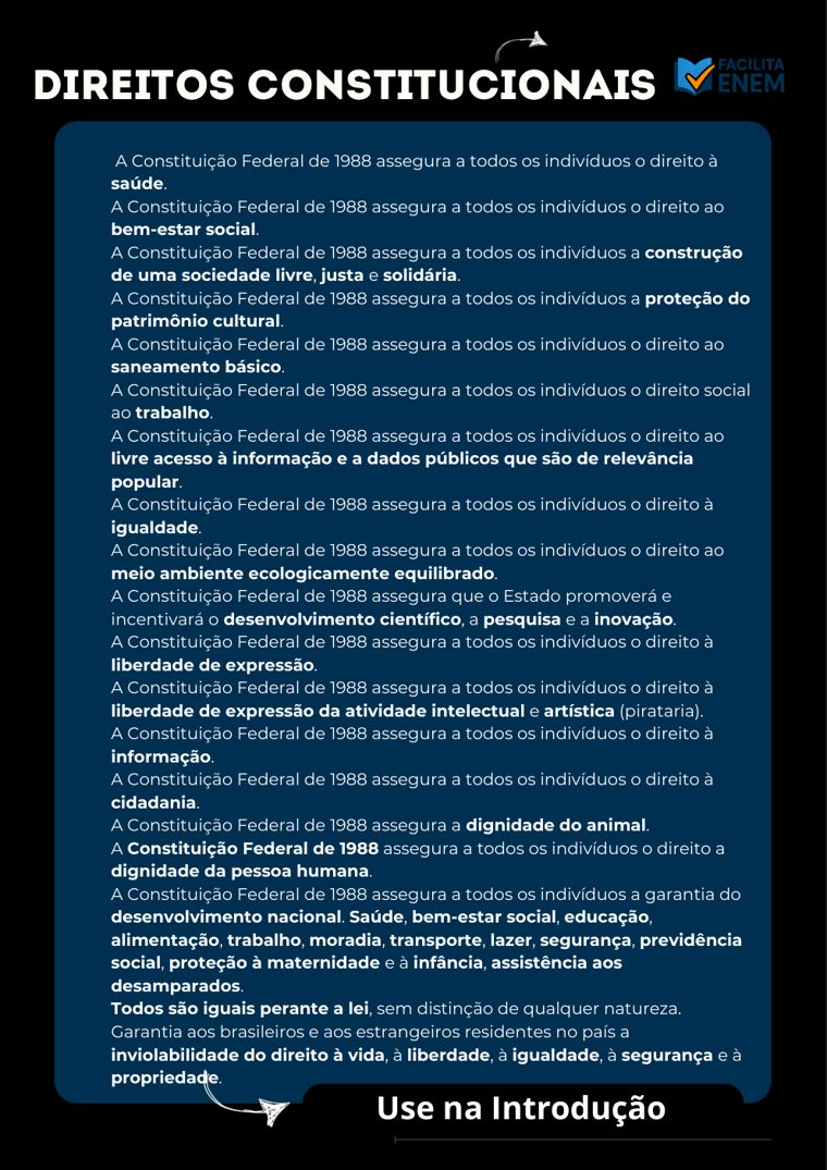 Repertório: direitos constitucionais
