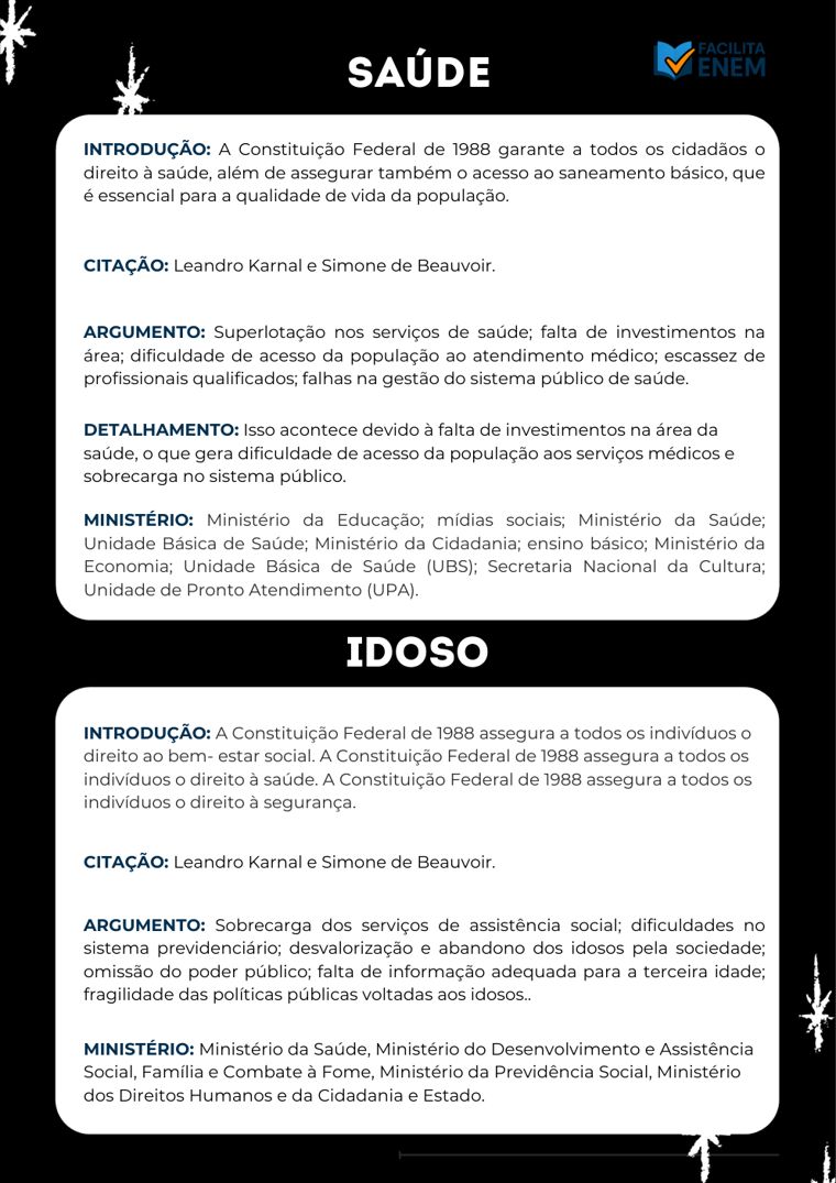 Repertórios por eixo temático